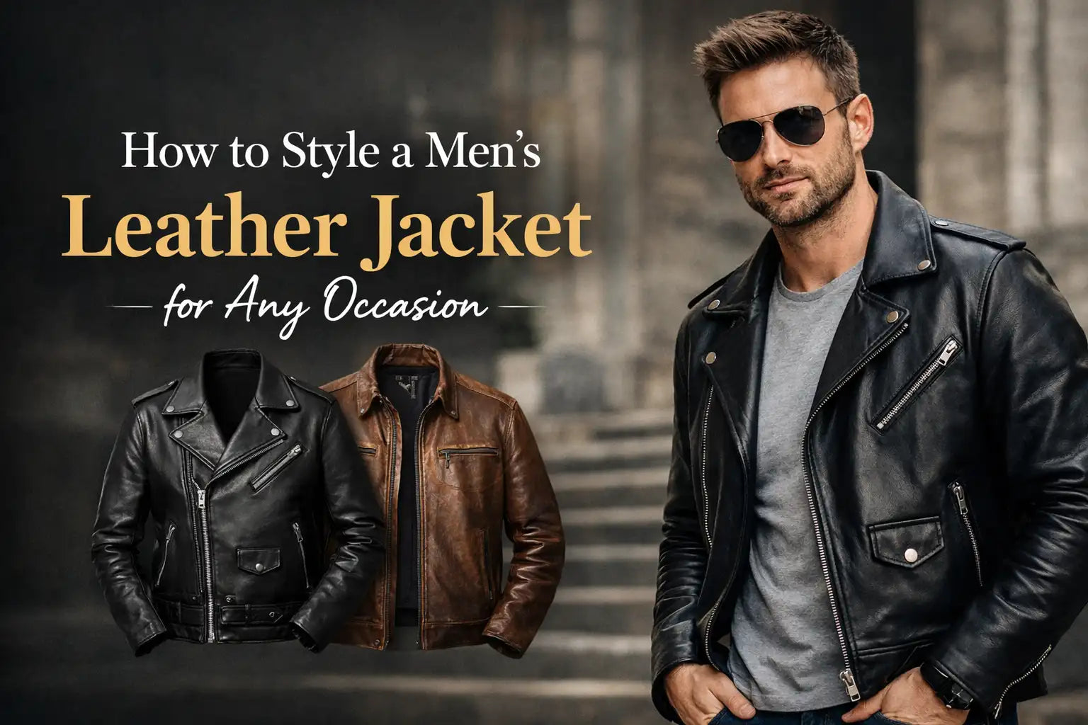 How to Style a Men's Leather Jacket for Any Occasion