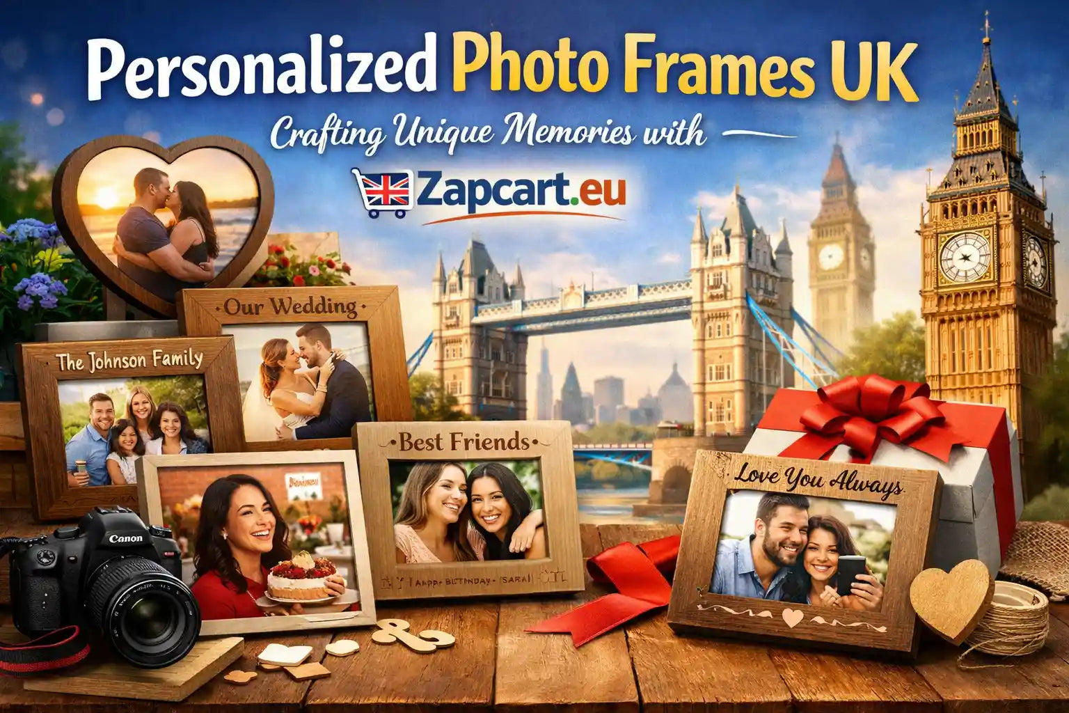 Personalized Photo Frames UK: Crafting Unique Memories with Zapcart.co.uk