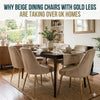 Why Beige Dining Chairs with Gold Legs Are Taking Over UK Homes