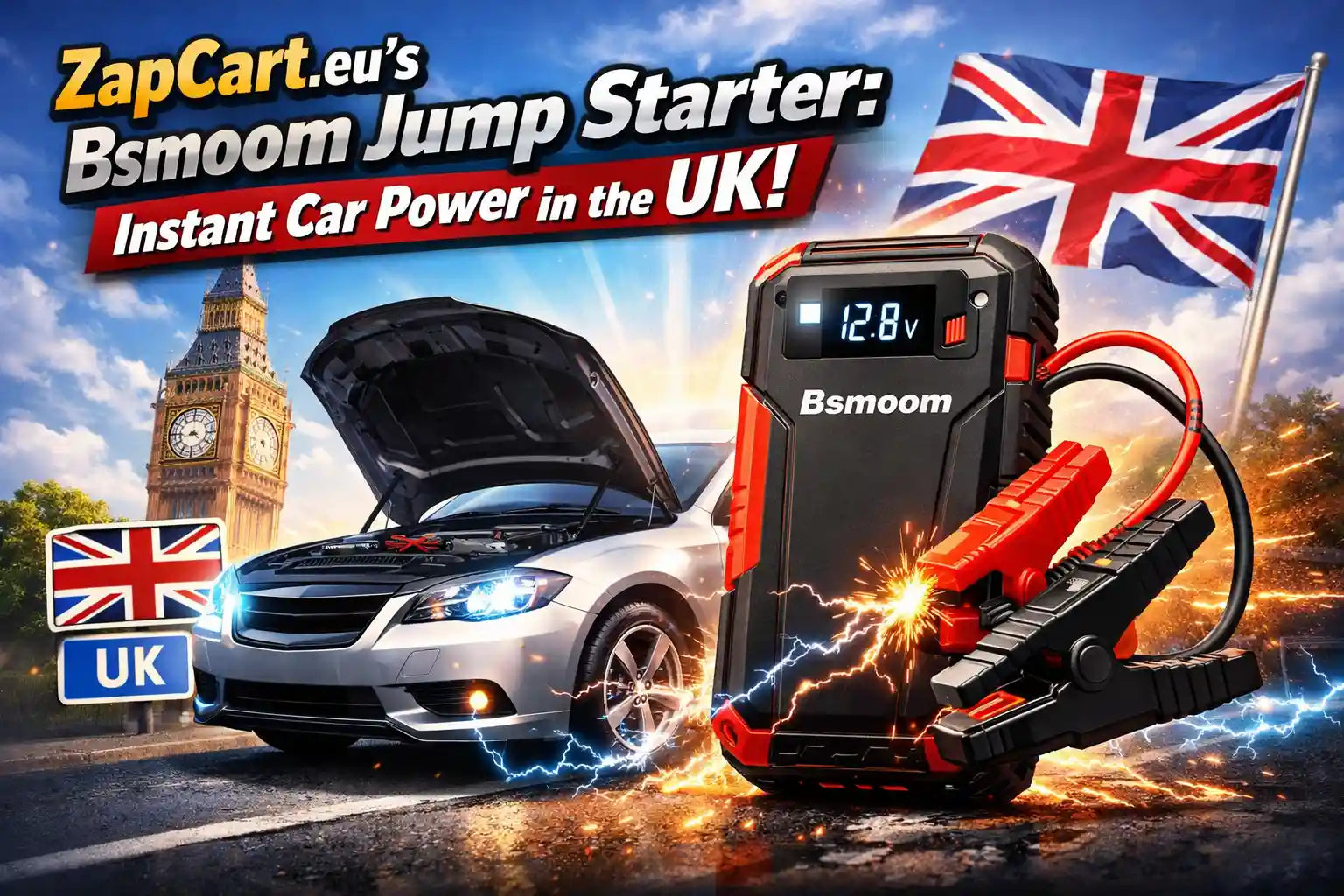 ZapCart.eu’s Bsmoom Jump Starter: Instant Car Power in the UK!