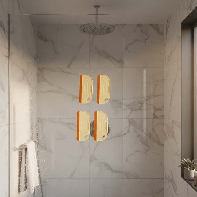 3pcs Orange – Luxury Marble