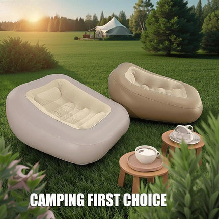Inflatable Sofa Folding Chair Air Bed Trip Outside Leisure Sofa outdoor seating for Summer Garden Camping Party Lazy Sofa Chair by zapcart