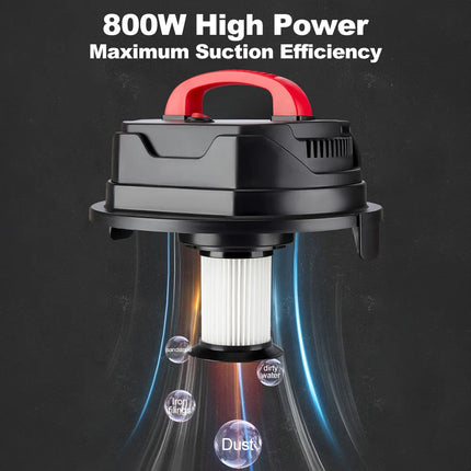 15L Dry/Wet/Blow Vacuum Cleaner Handheld Large Bucket Vacuum Cleaner Powerful Suction Dust Collector For Home Car Commercial Use by zapcart