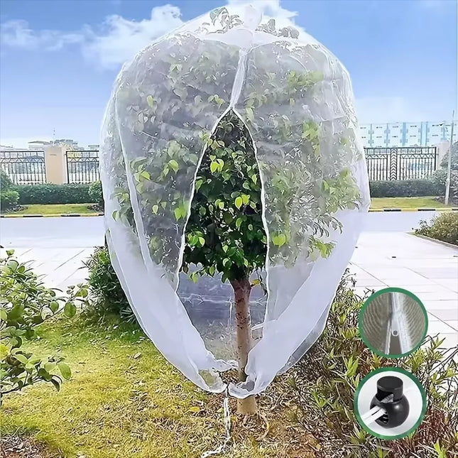 Extra-Thick Garden Netting With Drawstring & Zipper-Insect &Bird Protection For Fruits,Citrus,Flowers Pe Material Insect Netting by zapcart