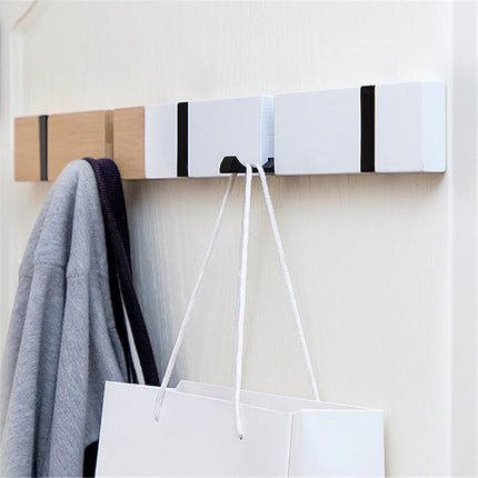 Wall Clothes Hooks Solid Wood Wall Hooks Towel Coat Clothe Racks Hook Shelf Living Room Wall Row Hook Rack Storage Key Holder by zapcart