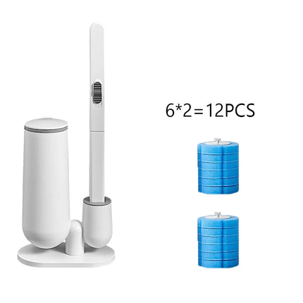 XiaoGui Disposable Toilet Brush Set Bathroom Accessories Brush No Closed-End Houseware Disposable Replacement by zapcart