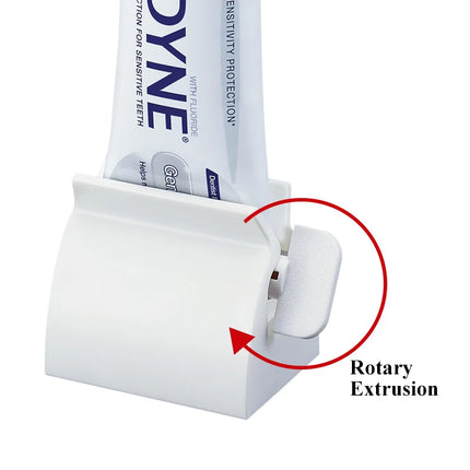 Multifunction Toothpaste Dispenser Portable Plastic Rolling Tube Toothpaste Squeezer Bathroom Accessories Set Toothpaste Holder by zapcart