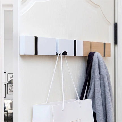 Wall Clothes Hooks Solid Wood Wall Hooks Towel Coat Clothe Racks Hook Shelf Living Room Wall Row Hook Rack Storage Key Holder by zapcart