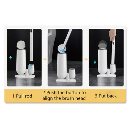 XiaoGui Disposable Toilet Brush Set Bathroom Accessories Brush No Closed-End Houseware Disposable Replacement by zapcart