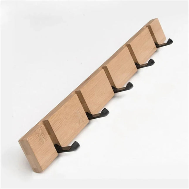 Wall Clothes Hooks Solid Wood Wall Hooks Towel Coat Clothe Racks Hook Shelf Living Room Wall Row Hook Rack Storage Key Holder by zapcart