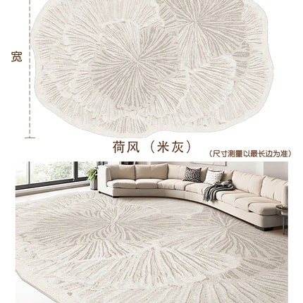 French Style Carpets for Living Room Light Luxury Bedroom Decor Carpet Art Fluffy Soft Irregular Shape Rug Home Thick Plush Mat by zapcart