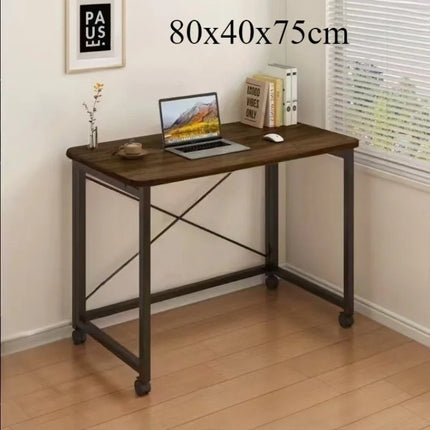 Folding computer desk desk removable table home student study table bedroom bedside table writing table desk by zapcart