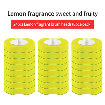 24PCS Disposable Toilet Bowl Refills Upgraded Toilet Bathroom Cleaning Sponges Pads Cleaner Heads Supplies Not Come With Holder by zapcart