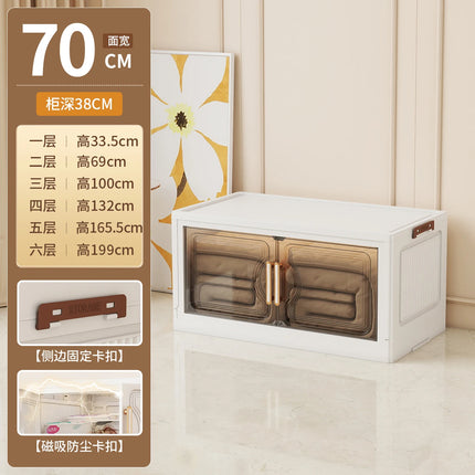 Children's Wardrobe Storage Cabinet Living Room Foldableable Bedroom Container Bins Large Capacity Baby Wardrobe Multi-Function by zapcart