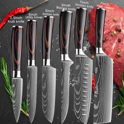 Choice Damascus Chef Knife Set With Cover For Professionals by zapcart