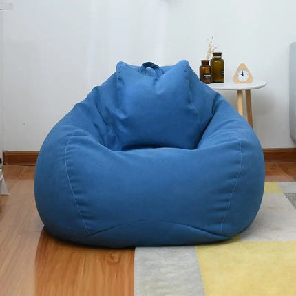 Lazy Sofa Cover Bean Bag Lounger Chair Sofa Seat Living Room Furniture Without Filler Beanbag Sofa Bed Pouf Puff Couch Tatami by zapcart