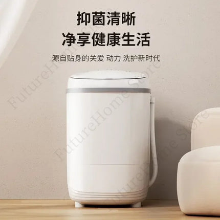 Large capacity semi-automatic washing machine small home dormitory children baby underwear by zapcart