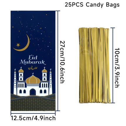 Eid Mubarak Gift Bags Ramadan Candy Cookies Muslim Party by zapcart