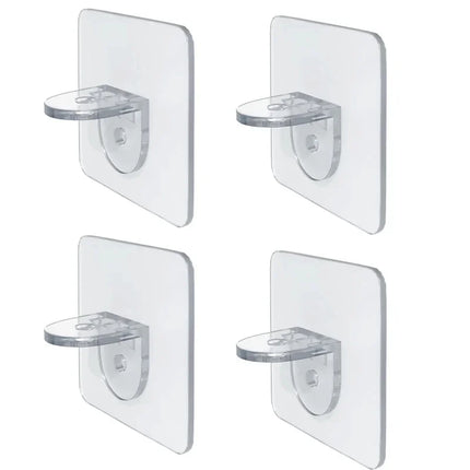 Shelf bracket adhesive nail self-adhesive wardrobe shelf bracket clip wall hanging bracket partition non punching strong bracket by zapcart
