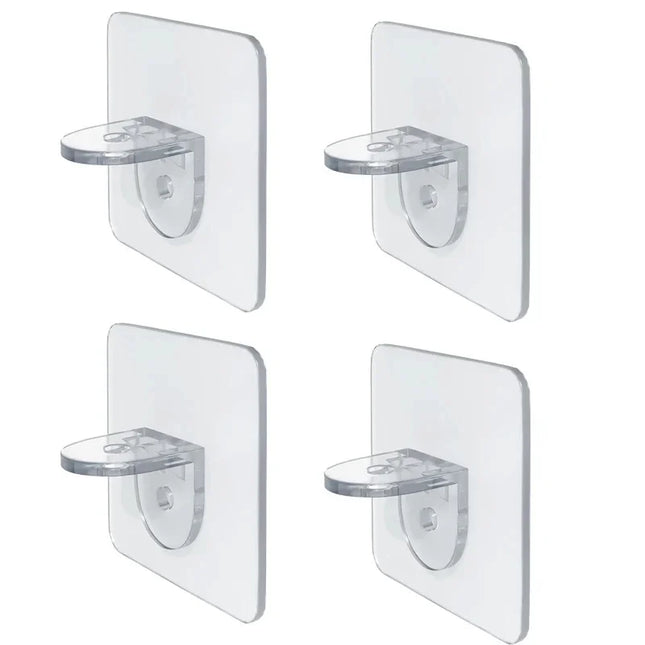 Shelf bracket adhesive nail self-adhesive wardrobe shelf bracket clip wall hanging bracket partition non punching strong bracket by zapcart