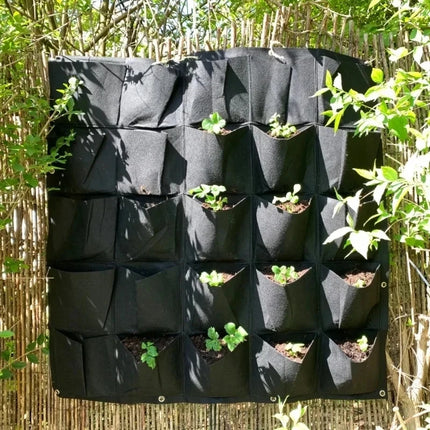 Green Plant Growing Bag Big Size Pockets Planter Vertical Garden Vegetable Living Growing Bags Flowers Supply Garden Planter Bag by zapcart