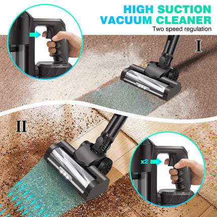 DayPlus 3 IN 1 Cordless Vacuum Cleaner 3800W Hoover Upright Lightweight Handheld Bagless Stick Vacuum Cleaner Brushless 30KPA by zapcart