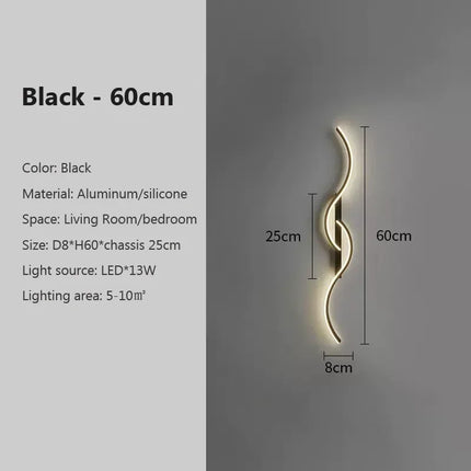 Modern LED Wall Lamp for Living Dining Room Bedroom Bedside Wall Lights Home Decoration LED Wall Sconce Interior Fixture Luster by zapcart