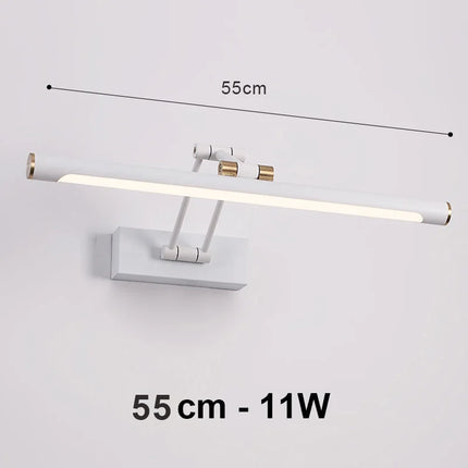 Mirror Light LED Wall Lamp Modern Bathroom Wall Light 43cm 58cm AC85 - 265V Indoor Lighting Bedroom Wall Sconces Light Fixtures by zapcart
