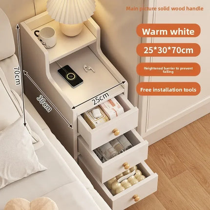 Bedside table Extremely narrow bedside crevice shelf bedside side low cabinet by zapcart