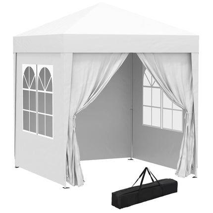 Outsunny 2 x 2 m Garden Pop Up Gazebo, Wedding Party Tent Marquee, Water Resistant Awning Canopy, Blue by zapcart