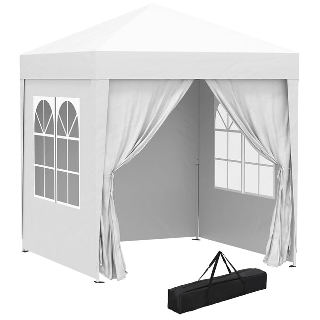 Outsunny 2 x 2 m Garden Pop Up Gazebo, Wedding Party Tent Marquee, Water Resistant Awning Canopy, Blue by zapcart