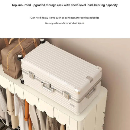 Personal Simple Folding Wardrobe for Small Apartments Rent House Bedroom Clothing Foldable Storage Rack Compact Organizer by zapcart