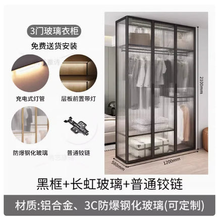 Living Room Bedroom Closet Storage Clothes Cupboard System Wardrobe Display Modern Minimalist Guarda Roupa Trendy Furniture by zapcart