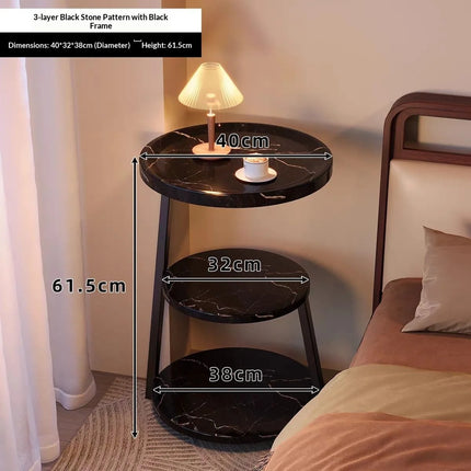 Coffee Table Vintage Multi Tier Small Round Side Table Bedside Nightstand Creative Designer Living Room Coffee Table Bedroom by zapcart