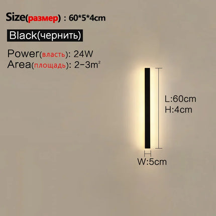 Waterproof Wall Light Outdoor Garden Wall lamps LED Lights Modern Nordic Living Room TV Background IP65 110/220v Wall washer by zapcart