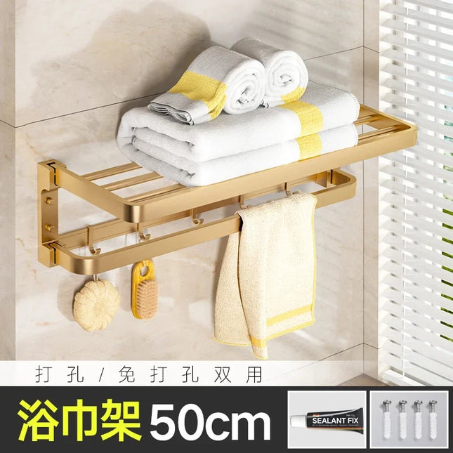 Contemporary Bathroom Set Accessories Towel Rack Toothbrush Holder Toilet Paper Holder Set Bagno Accessori Household Items by zapcart