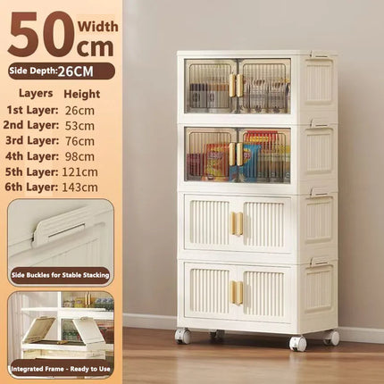 Children's Wardrobe Storage Cabinet Household Baby Clothing Cabinet Hangable Organizer for Baby Clothes by zapcart