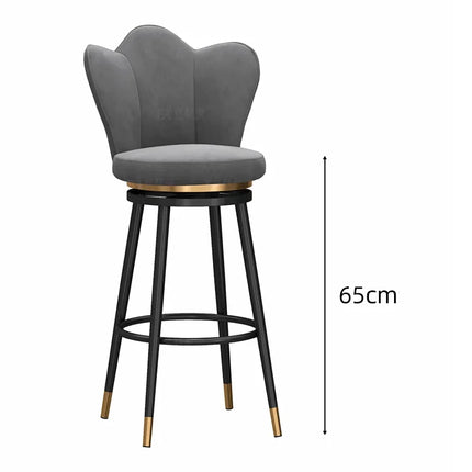Stylish Designer high Bar Chairs Modern Metal Round Gold Design Nordic Minimalist Comfortable Barkrukken Home stool chair by zapcart