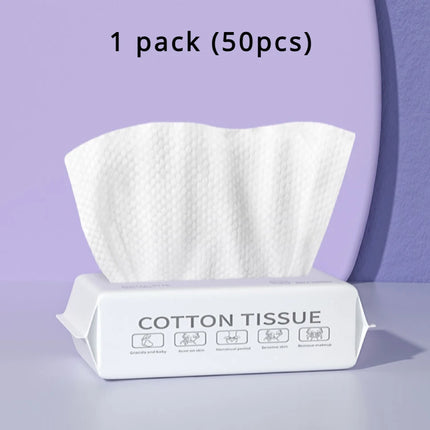 Soft Cotton Towel Disposable Face Towel Towels Bathroom Accessories Dry Rags for Washing and Drying Face Towels 50/100Pcs Home by zapcart
