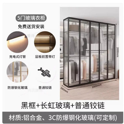 Living Room Bedroom Closet Storage Clothes Cupboard System Wardrobe Display Modern Minimalist Guarda Roupa Trendy Furniture by zapcart