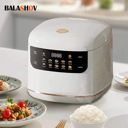 MultiCooker Electric Rice Cooker 110V 220V Non-Stick Pot 1-3 People Mini Cooking Machine Steamed Smart Rice Cooker Kitchen 2L by zapcart