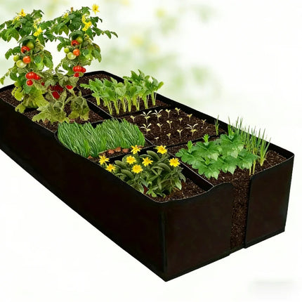 Home Gardening128Gallon8Grid Planting Bag Breathable Thickened Three-Dimensional Vegetable Potato Planting Pot Growth Bag by zapcart