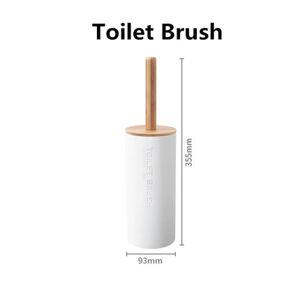 Bathroom Accessories Set Soap Dispenser Bottle Dish Washroom Toothbrush Holder Cup Suit Lotion Rack Toilet Brush Garbage Can by zapcart