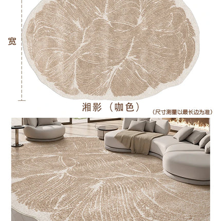 French Style Carpets for Living Room Light Luxury Bedroom Decor Carpet Art Fluffy Soft Irregular Shape Rug Home Thick Plush Mat by zapcart