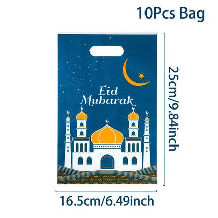 QIFUCN Eid Mubarak Gift Bags Plastic Treat Muslim Ramadan by zapcart