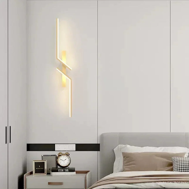 LED Wall Light Modern Minimalist Strip Lighting for Bedroom Bedside Living Room TV Backlight Sofa Decor Wall Sconce Ambient Lamp by zapcart