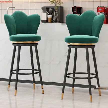 Stylish Designer high Bar Chairs Modern Metal Round Gold Design Nordic Minimalist Comfortable Barkrukken Home stool chair by zapcart