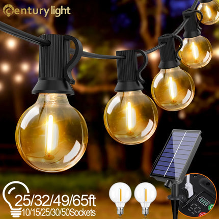 Ganriland G40 Solar String Lights Weatherproof Patio by zapcart