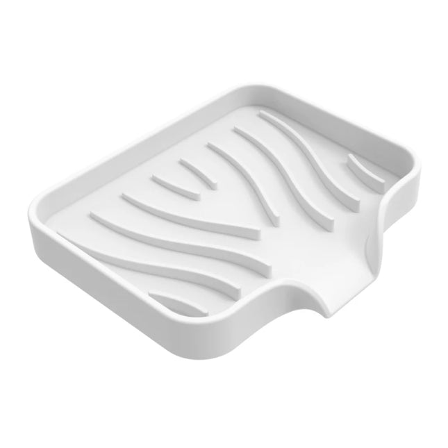 Silicone Soap Dish for Bathroom Self Draining Soap Bar Holder Kitchen Sink Soap Dish Sponge Drain Pad Countertop Soap Dispenser by zapcart