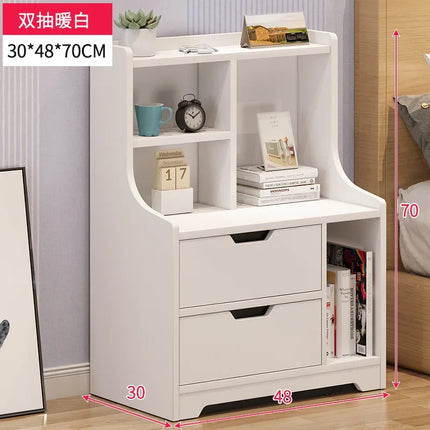 Bedside Table Simple Modern Simple Bedroom Small Bedside Rack Floor-to-ceiling Household Storage Small Cabinet Locker by zapcart
